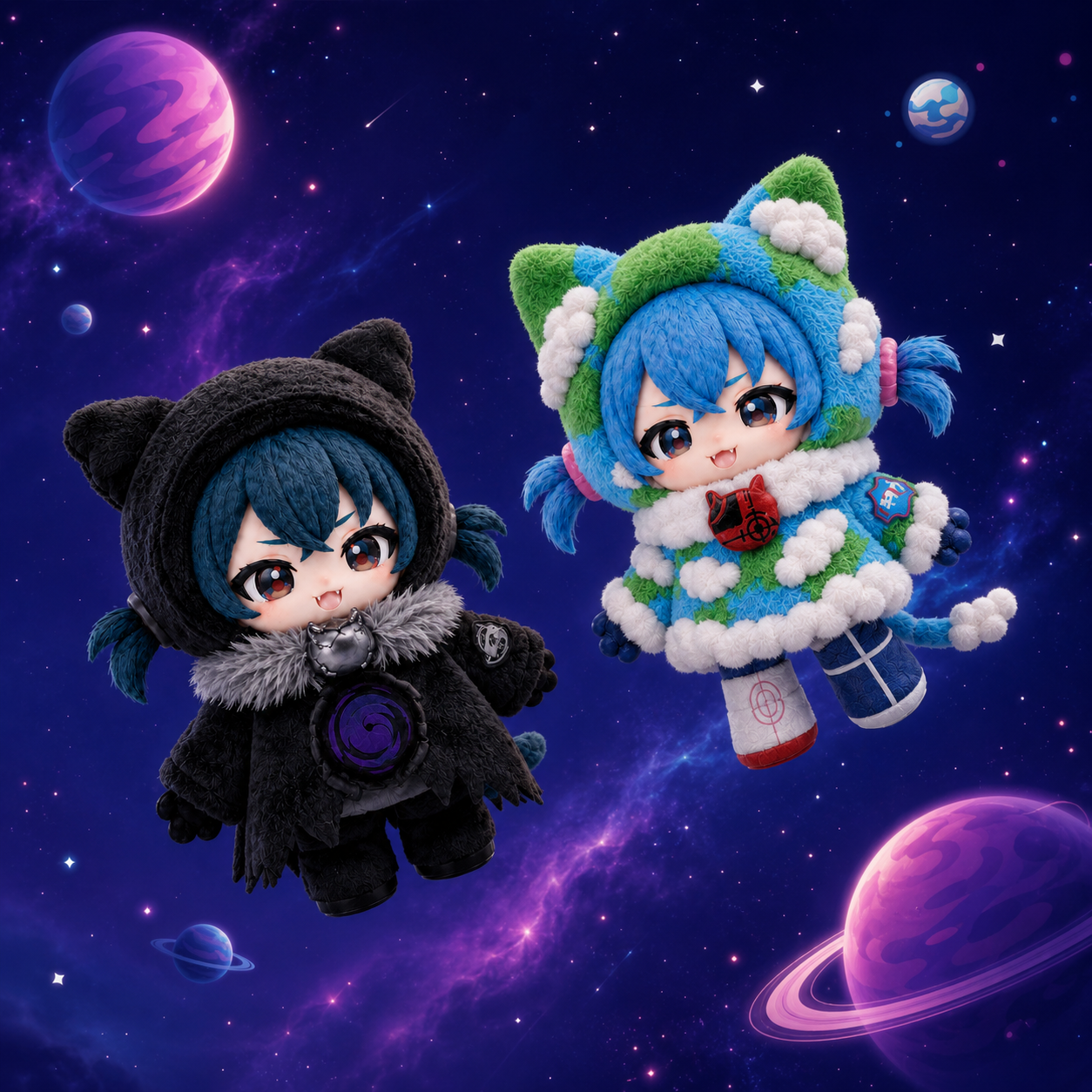 Mao Dreamy Galaxy Series ぬいぐるみペンダント